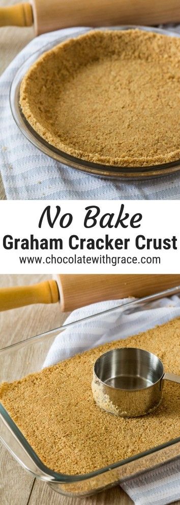 No Bake Graham Cracker Crust, Newyork Cheesecake, Baked Graham Cracker Crust, Homemade Graham Cracker, Graham Cracker Crust Recipe, Cracker Pie, Philadelphia Torte, Graham Cracker Recipes, Homemade Graham Cracker Crust