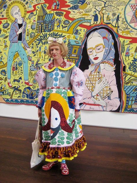 If you missed Grayson Perry’s The Vanity of Small Differences exhibition, which was on at the Victoria Miro gallery then I strongly recommend that you visit the William Morris Gallery in north-east London, which will be exhibiting Perry’s Walthamstow Tapestry until 30 September. This large scale (3m x 15m) tapestry explores the impact of branding… Grayson Perry Tapestry, Grayson Perry, Modern Tapestries, Painting Subjects, English Artists, Gcse Art, Human Condition, Art Textile, British Artist