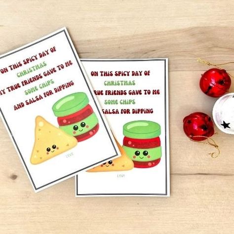 Christmas neighbor gift, Printable Holiday Neighbor Gift Idea, Teacher Employee Client Staff Gift Ideas, Chips and Salsa Gift Tag for Xmas Holiday Gifts For Neighbors Funny, Chips And Salsa Christmas Gift Tag, Neighbor Christmas Gifts Dish Soap, Neighbor Christmas Gifts Soap, Neighbor Christmas Gifts Frugalcouponliving - Ashley Langston, Client Gifts Christmas, Funny Xmas Cards, Christmas Neighbor, Neighbor Christmas Gifts