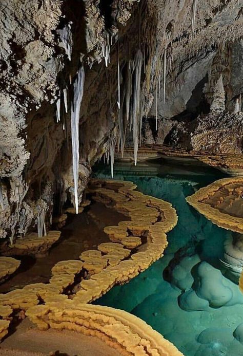 Glowing Crystal Cave, Cave Of Crystals Mexico, Stalactite Cave, Underwater Crystal Cave, Cave With Stalactites, Geode Cave, Salt Cave, Underground Caves, Caving