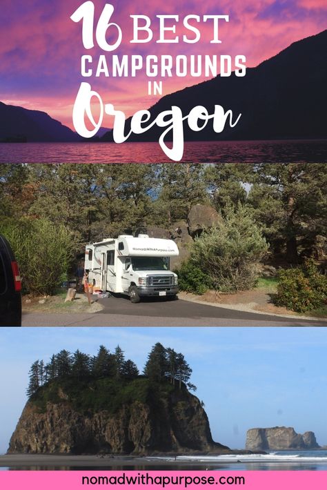 Oregon Camping Spots, Oregon Camping Road Trip, Camping In Oregon, Oregon Lakes, Oregon Camping, Roseburg Oregon, Oregon Coastline, Romantic Camping, Motorhome Travels