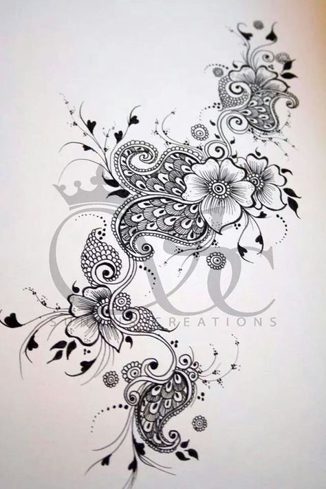 Paisley Tattoo, Skin Color Tattoos, Dotwork Tattoo, Muster Tattoos, Geniale Tattoos, Lace Tattoo, Mandala Tattoo Design, Shoulder Tattoos For Women, Popular Tattoos