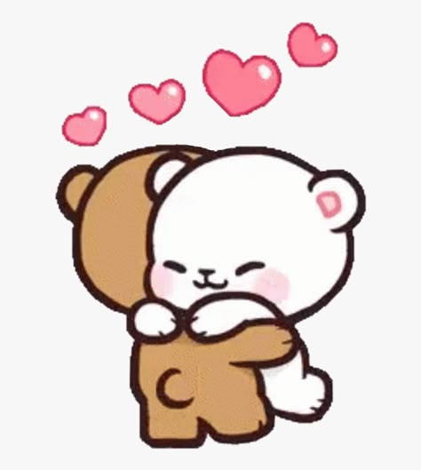 Calin Gif, Milk Y Mocha, Hugging Drawing, Mocha And Milk, Milk And Mocha Bear, Milk Mocha Bear, Animal Hugs, Mocha Bear, Bear Gif