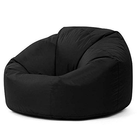 Black Bean Bag Chair, Black Bean Bag, Black Bean Bags, Leather Bean Bag Chair, Leather Bean Bag, Faux Fur Bean Bag, Bean Bag Bed, Cute Diy Room Decor, Kids Bean Bags