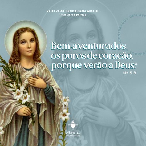 St Maria Goretti, Bible Artwork, Maria Goretti, St Maria, God Loves You, Santa Maria, Gods Love, Bible, Jesus