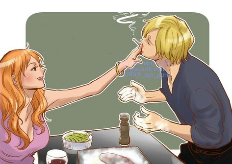 Sanjixnami Fanart, Nami Sanji Fanart, Nami��​ One Piece Fanart, One Piece Nami And Sanji, Nami X Sanji Kiss, Sanji And Nami Fanart, Sanji X Nami Fan Art, One Piece Sanji X Nami, Sanji Y Nami