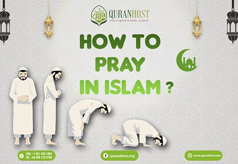 How to Pray in Islam. step by step guideline How To Pray Salah, How To Pray Islam, Pray In Islam, Fajar Prayer, Islam Prayer, Offering Prayer, Importance Of Prayer, Pillars Of Islam, Learn Arabic Online