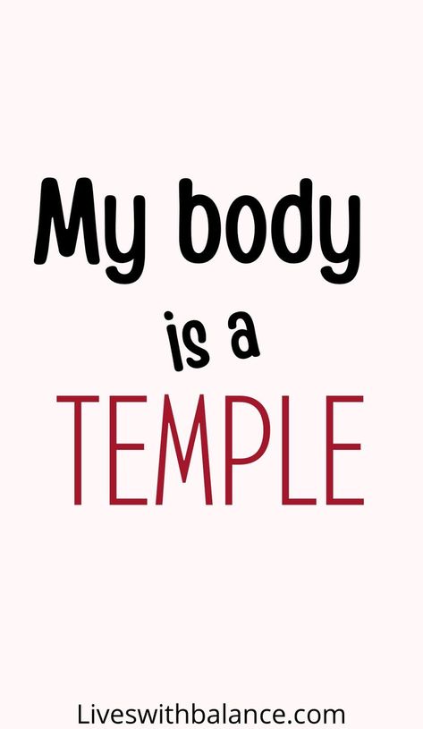 Feminine Affirmations, My Body Is A Temple, Temple Quotes, Feminine Quotes, Body Is A Temple, Affirmations, Temple, Quotes, Black