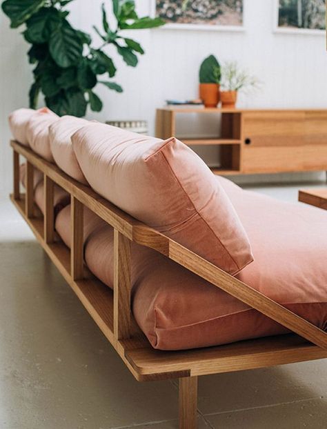 The Lazy Girl's Guide To Cleaning Your House via @PureWow Pop And Scott, Futon Cushions, Interior Boho, Minimal Interior Design, Bantal Sofa, Diy Sofa, Minimalism Interior, Art Furniture, Design Case