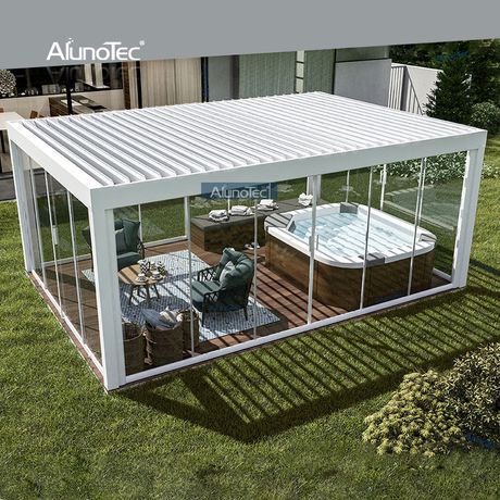 Ombra Pergola, Waterproof Gazebo, Terrasse Design, Aluminum Gazebo, Gazebo Plans, Louvered Pergola, Modern Pergola, Pergola Design, Aluminum Pergola