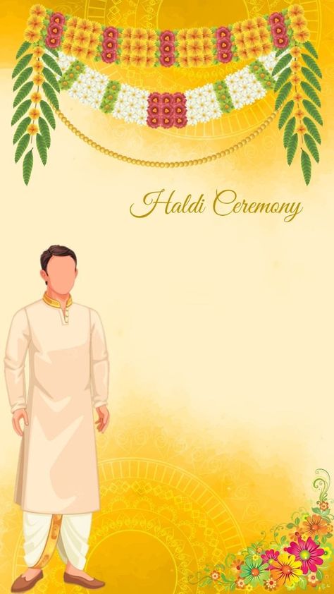 Haldi Invitation Background 262 💐 Haldi Ceremony Template Blank, Haldi Ceremony Card Design, Haldi Card Template, Haldi Invitation Background, Mehandi Invitation Card, Haldi Ceremony Card, Haldi Invitation Card Template, Mehendi Invitation Card Template, Haldi Background