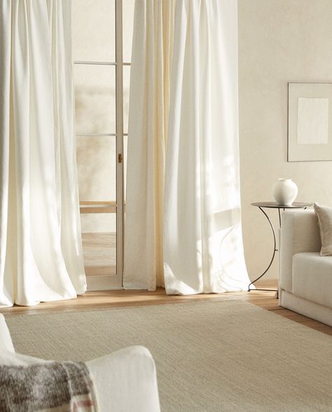 Oyster White, Bedroom Items, Curtains Living, Cotton Curtains, White Curtains, Bathroom Shower Curtains, Curtains Bedroom, Home N Decor, Curtains Living Room