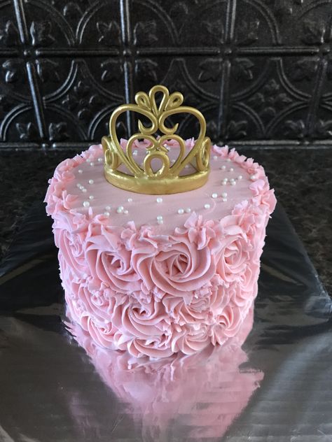 Princess Cake Without Fondant, Your Royal Fiveness Cake, Pink And Gold Princess Cake, Royal Fiveness Birthday Cake, Pink Princess Cake Ideas, Her Royal Fiveness Birthday Cake, Small Princess Cake, Princess Cakes Ideas Girl Birthday, Princess Birthday Cake Ideas