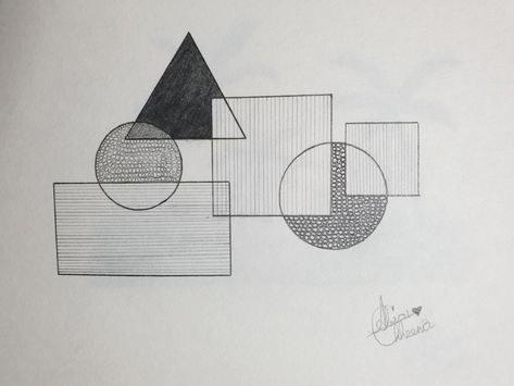 2d Composition Geometric Shapes Drawing, Mobius Art, Geometric Shapes Drawing, Basic Design Principles, Africa Painting, Geometric Composition, Texture Drawing, Geometric Pattern Art, Geometric Design Art