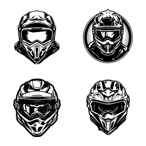 Biker Logo Design, Viking Tattoos For Men, Biker Logo, Motocross Helmet, Biker Helmets, Logo Design Illustration, Helmet Logo, Motocross Helmets, Viking Tattoos