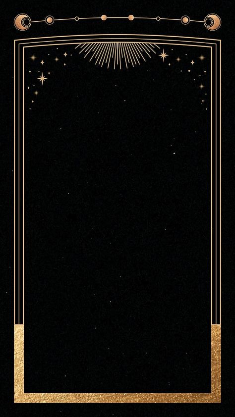 Gold Phone Background, Mystic Wallpaper, Kartu Tarot, Background Mobile, Mobile Phone Wallpaper, Handy Wallpaper, Black Background Wallpaper, Copper Frame, 카드 디자인