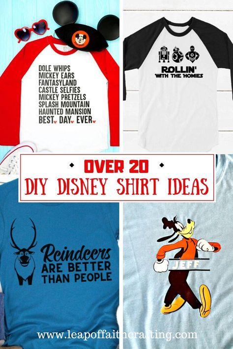 DIY Disney shirts for family, kids, adults, really anyone!  Make your own Disney shirts with a roundup of some free Cricut cut files. #disney #cricut Disney Shirt Svg Free, Free Disney Svg Files For Cricut, Disney Svg Free Files, Disney Shirts Diy, Unique Disney Shirts, Adult Disney Shirts, Personalized Disney Shirts, Free Disney Svg Files, Cute Disney Shirts