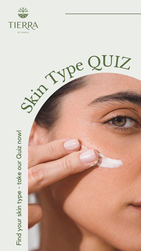 QUIZ! Find your skin type by Tierra By Maria | 100% Natural, Non-Toxic, Cruelty Free Skincare Skin Type Quiz, Know Your Skin Type, Skincare Quiz, Skin Type Test, Cruelty Free Skincare, Skin Analysis, Natural Body Lotion, Green Skincare, Tips For Oily Skin