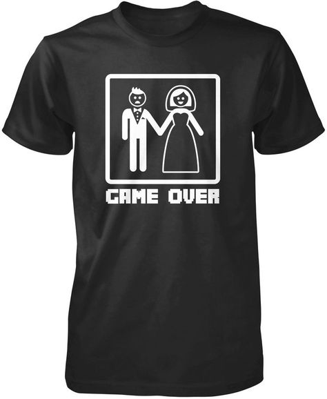 Married  Game Over - Engagment Shirts Funny - Ideas of Engagment Shirts Funny #engagementshirts #shirs #funny -   Game Over A funny t-shirt for any newly engaged or married man. Makes a fun gift. Order one today! Premium & Long Sleeve T-Shirts Made from 100% pre-shrunk cotton jersey. Heathered colors contain part polyester. Pullover Hoodie A comfy hoodie which you can wash over and over without worrying about pilling. Made from pill-resistant 50/50 cotton/polyester blend. Married Man, Engaged Shirts, Married Men, Newly Engaged, Shirts Funny, Comfy Hoodies, Funny T Shirt, Memorable Gifts, Funny Shirts