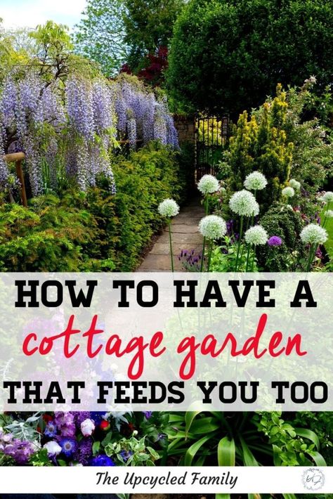 Vegetable Cottage Garden, Permaculture Flower Garden, Edible Perennial Garden Ideas, Stunning Garden Design, English Herb Garden, Cottage Garden Layout Design, Front Yard Permaculture, Easy Beginner Garden, English Cottage Garden Design Layout