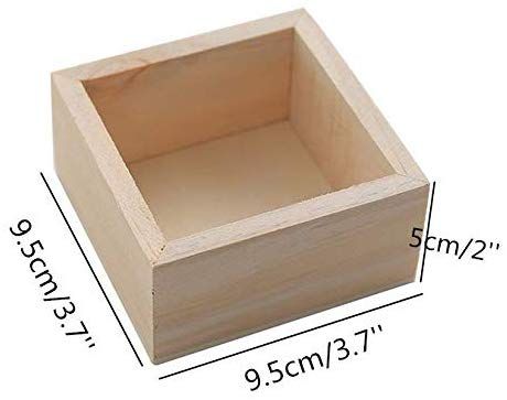 AmazonSmile: HAN SHENG 4 PCS Rustic Wooden Box Storage Organizer Craft Box for Collectibles Home Venue Decor Succulents Gift Basket Wedding, Wooden Box Storage, Pretty Storage Boxes, Rustic Wooden Box, Pretty Storage, Wooden Food, Small Wooden Boxes, Wooden Organizer, Diy Wooden Projects