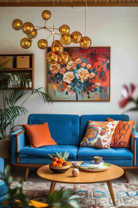 60s Style Living Room Ideas: Groovy and Colorful Designs Style Living Room Ideas, 60s Style, Style Living Room, 60s Fashion, Living Room Ideas, Color Design, Room Ideas, Living Room, Color