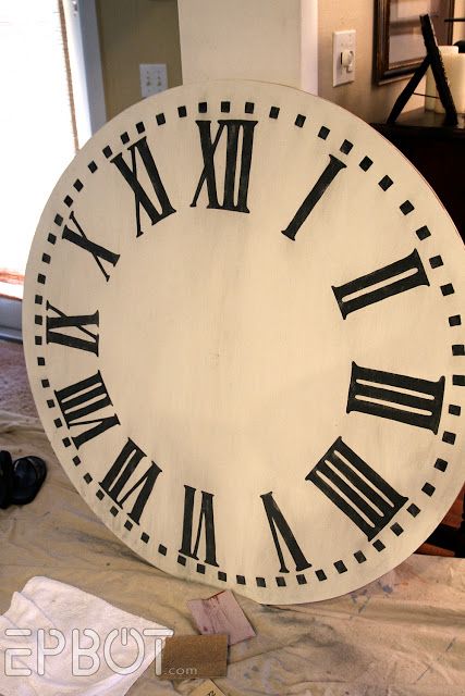 EPBOT: DIY Giant Tower Wall Clock Bedroom Wall Decor Aesthetic, Wall Clock Ideas, Large Wall Clock Decor, Giant Wall Clock, Giant Clock, Best Wall Clocks, Big Clock, Wall Decor Aesthetic, Clock Ideas