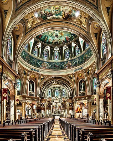 Our Lady Of Victory, Cathedral Basilica, Cathedral Architecture, Sacred Architecture, Church Interior, Old Churches, Cathedral Church, Amazing Buildings, Church Architecture