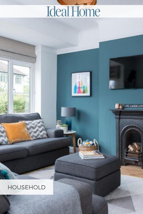 Duck Egg Living Room, Teal Living Room, Living Room Color Combination, Room Color Combination, Teal Living Rooms, Best Leather Sofa, New House Living Room, Cosy Living, Cosy Living Room