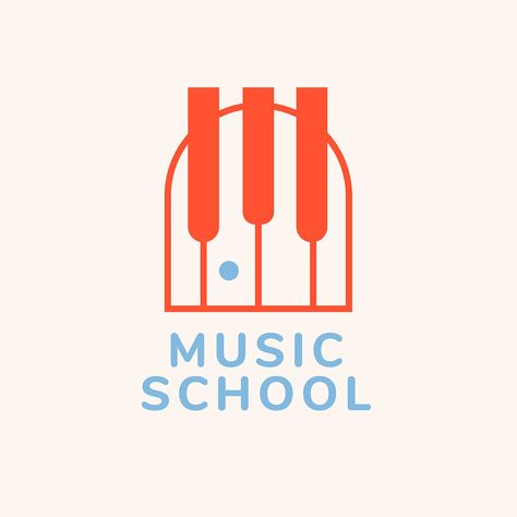 Music School Branding, Music School Logo, Teacher Logo, Piano Logo, Theatre Logo, Sound Logo, Logo Music, Camp Logo, Business Branding Design