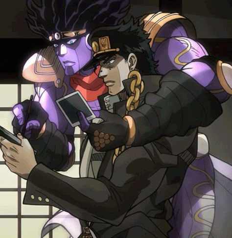 Jotaro And Star Platinum, Star Platinum, Platinum, Gif, Anime