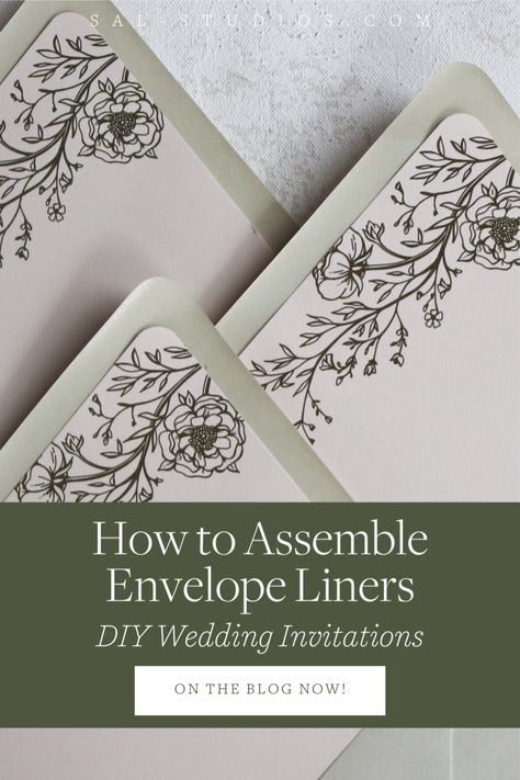 Hey DIY brides! Wedding invitation envelope liners add a fun pop to your wedding stationery and are super easy to assemble. Visit my blog post for a guide on how to assemble envelope liners, including materials and step-by-step instructions. As a wedding invitation designer and printer, I've got all the best tips! Letterpress Wedding Stationery, Diy Envelope Liners, Minted Wedding Invitations, Wedding Invitation Envelope, Envelope Liners Wedding, Stationery Ideas, Invitation Envelope, Envelope Stamp, Wedding Invitation Inspiration