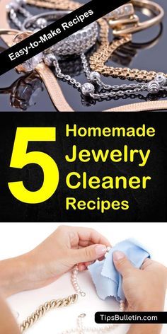 Homemade Jewelry Cleaner, Jewelry Cleaner Diy, Homemade Toilet Cleaner, Cleaning Painted Walls, Clean Gold Jewelry, Cleaner Recipes, Jewelry Cleaning, Recipes Simple, Fashion Organization