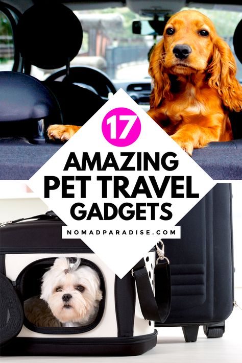 Dog Travel Essentials, Dog Car Travel, Traveling With Pets, Cat Travel Accessories, Road Trip With Dog, Dog Travel Accessories, Dog Friendly Vacation, Pet Travel Bag, Dog Travel Bag