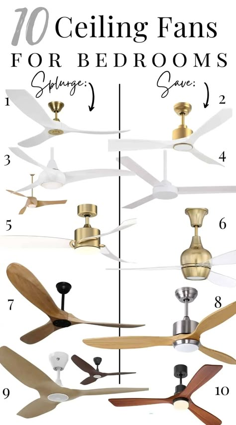 Modern Ceiling Fan Bedroom, Ceiling Fans For Bedrooms, Living Room Fans, Coastal Ceiling Fan, Bedroom Fan, Chrissy Marie, Living Room Ceiling Fan, Ceiling Fan Bedroom, Beachy Room