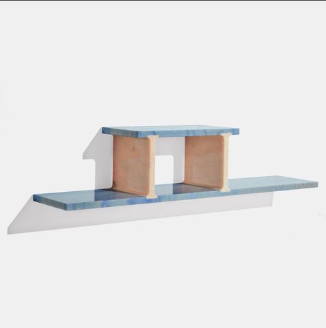 Budri bookshelf by Patricia Urquiola Wall Display Unit, Azul Macaubas, Wall Bookcase, Rose Marble, Smart Office, Bookcase Wall, Patricia Urquiola, Display Unit, Display Wall