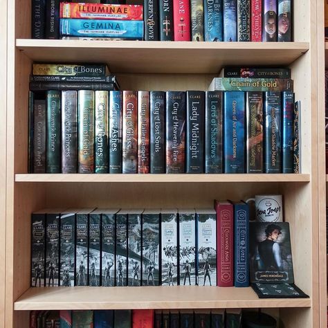 Chain Of Gold Cassandra Clare Fan Art, The Last Hours Aesthetic Cassandra Clare, Pretty Shelves, Dream Bookshelves, City Of Brass Book, Book Corner Ideas Bedroom, Chain Of Gold Cassandra Clare, Shadowhunters Aesthetic, Shadowhunters Books