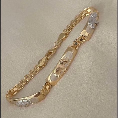 Shop johannamarilyn's closet or find the perfect look from millions of stylists. Fast shipping and buyer protection. NEW! Beautiful elephant filigree bracelet. Lovely detailing & shine! Our jewelry is crafted with 10 layers of solid 18k gold ✨ •Water resistant •Won’t tarnish/change color •Hypoallergenic •Nickel free •7.5 inches •Base metal: brass •Composition: 18k gold filled •Brand new in box *Hablamos español* Gold Mexican Rings, Gold Jewelry Mexican, Quinceañera Jewelry, Hispanic Jewelry, Real Gold Earrings, Vintage Gold Jewelry, Quinceanera Jewelry, Latina Jewelry, Dope Jewelry Accessories