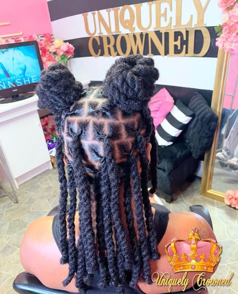 Annie.B - Loc Artist on Instagram: “Loc extensions. Medium size 10 inches 😍👑 . . . . . . #teamnatural #locextensions #permanentlocextensions #was#locstyles #locjourney…” Kid Locs Daughters, Locs Hairstyles For Girls Kids, Kids Loc Styles Daughters, Kids Locs Styles Daughters, Kids Dreads Hairstyles, Kid Loc Styles, Kids Loc Styles, Kid Locs, Kids Dreads