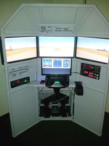 Homemade Flight Simulator Plans | Customer Gallery 1 | Flight Sim Cockpit Builders Guide Gaming Pod, Aircraft Cockpit, Flight Simulator Cockpit, Vr Games, Flight Simulator, Pc Setup, Arcade Games, Gaming Products, Flight