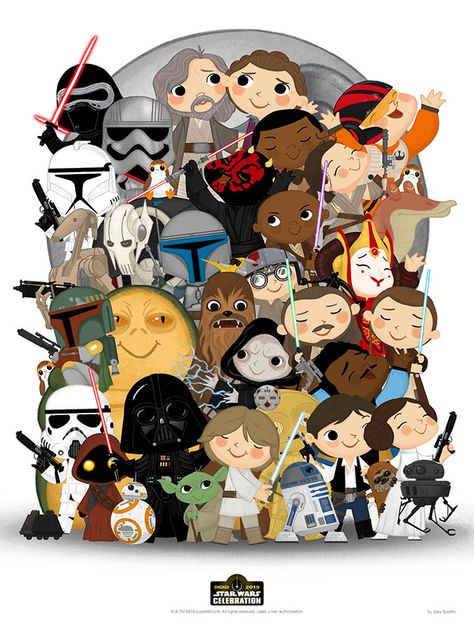 Bb8 Star Wars, Star Wars Cartoon, Star Wars Stickers, Star Wars Quotes, Star Wars Prints, Star Wars Celebration, Chicago Art, Star Wars Wallpaper, Star Wars Kids