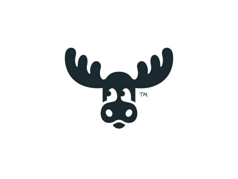 Minimalist Moose Tattoo, Moose Silhouette Tattoo, Moose Line Art, Moose Outline Drawing, Moose Logo Design, Moose Illustration, Moose Logo, Cricut Animals, Mountain Logos