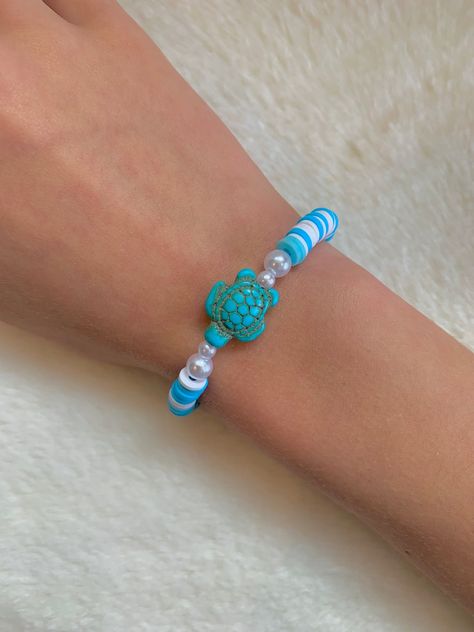 This Beaded Bracelets item by FroggosBracelets has 4 favorites from Etsy shoppers. Ships from Banks, OR. Listed on Aug 10, 2024 Clay Beads Aesthetic, Bracelet Ideas Clay Beads, Beads Aesthetic, Bracelets Preppy, Bracelet Preppy, Sea Bracelet, Heishi Bracelet, Blue Turtle, Preppy Bracelets