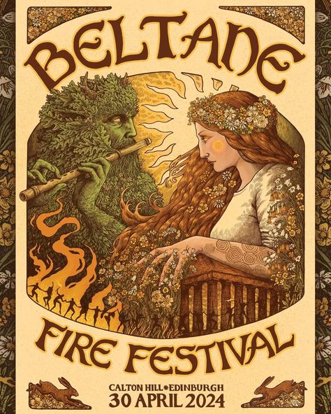 Pagan Festivals, Celtic Festival, Fire Festival, Vernal Equinox, Pagan Art, Guide Dog, Beltane, Festival Posters, Samhain