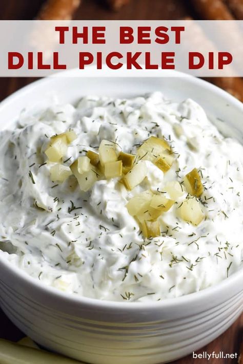 Appetizers Cold, Cold Dip, Cold Dip Recipes, Dill Pickle Dip, Chips Dip, Pickle Dip, Cold Dips, Cheesecake Dip, Dill Pickles