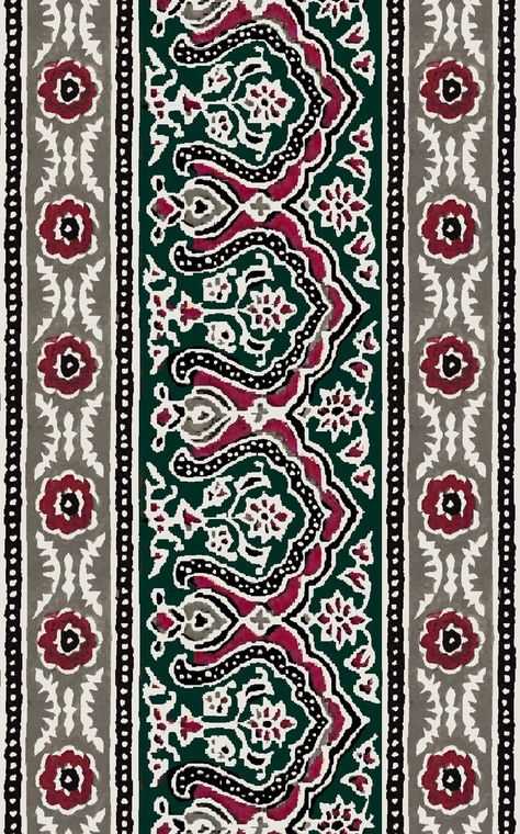 African Pattern Design, Beautiful Flower Drawings, Ajrakh Prints, Flow Painting, Textile Prints Design, Border Embroidery Designs, Textile Pattern Design, Art Deco Wallpaper, Digital Borders Design