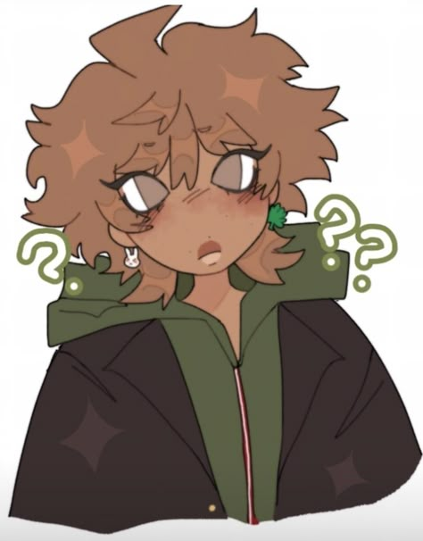 Makoto Naegi Fanart, Makoto Naegi, Body Base Drawing, Art Jokes, Chibi Drawings, Arte Sketchbook, Amazing Drawings, Cyberpunk Art, Cute Art Styles