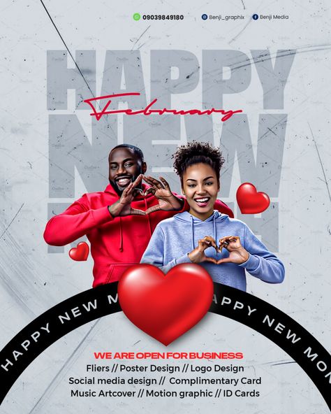 Happy new month February New Month Design, Happy New Month Social Media Design, Happy New Month February Flyer Design, Happy New Month February, Welcome To February, Standee Design, Lightroom Presets Wedding, Happy New Month, Happy February