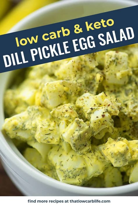 Keto Pickles, Pickle Egg Salad, Dill Pickle Recipes, Keto Egg Salad, Egg Salad Sandwich Recipe, Dill Pickle Recipe, Dill Recipes, Egg Salad Sandwich, Pickle Recipes