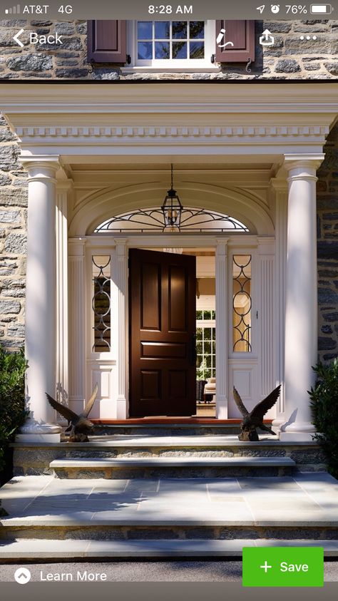 Portico Portico Design Indian, Colonial Portico, Colonial Front Door, Portico Entry, Indian House Exterior Design, Portico Design, Main Gates, Door House, Gates Design